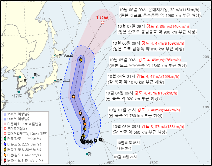 태풍 정보
